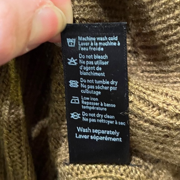 George-Brown Knit Poncho Sweater - Picture 5 of 5